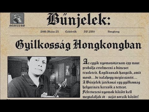 Bűnjelek: Gyilkosság Hongkongban társasjáték bemutató - Gémklub