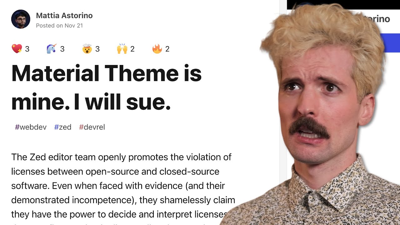 This VS Code theme is threatening people?