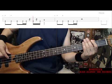 Bombtrack by Rage Against The Machine - Bass Cover with Tabs Play-Along