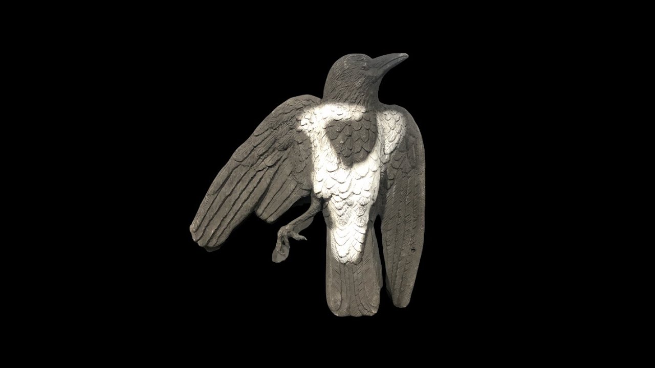 Etterligning av død kråke