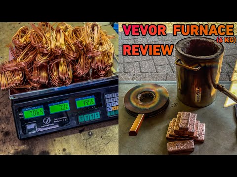 (4K) VEVOR 6KG Melting Furnace, Is It Any Good?! #melting #copper #metalcasting #belgium