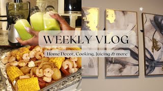 Wkly Vlog | CLT Life | New Wall Decor, Meal Prepping, Workout Routine, & Shopping for Vegas Trip