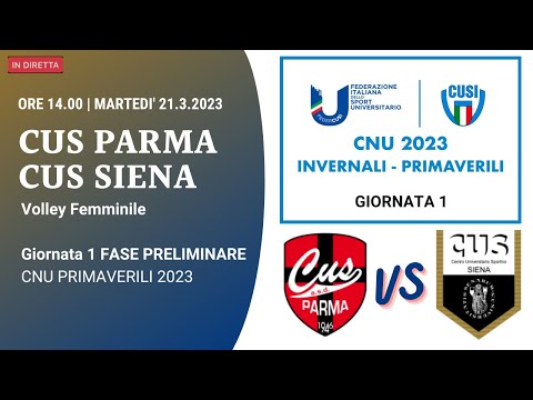 CUS Parma VS CUS Siena - CNU Primaverili | Giornata 1 - Volley Femminile