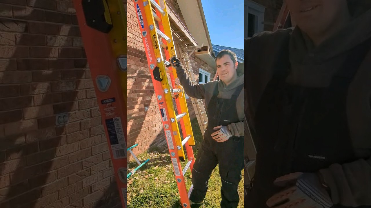 GlideSafe Werner Extension Ladder #shorts