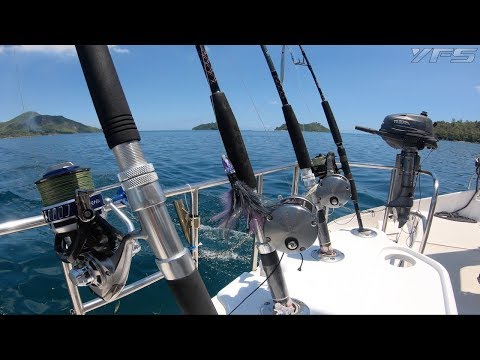 YFS -  Wild Fishing Trip in Amirantes Seychelles! Catamaran expedition Indien Ocean
