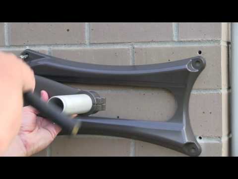 ELEY Hose Reels - Wall Mount Garden Hose Reel, Installation on Brick