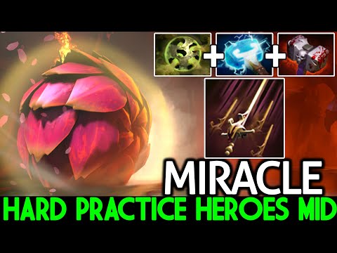 MIRACLE [Pangolier] Hard Practice Heroes Mid VS Pro Carry TB Dota 2