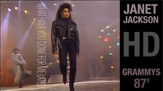 Janet Jackson - What Have You Done For Me Lately (Live at the 1987 Grammy Awards) HD