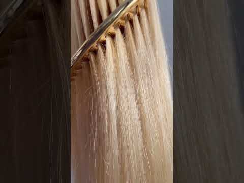 Накладний хвіст з натурального волосся, 50 см, 100г, світлий блонд (№613) video