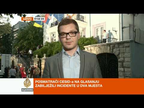 Vladimir Bobetić i Marko Subotić uživo ispred izbornih štabova DS-a i SNS-a - Al Jazeera Balkans