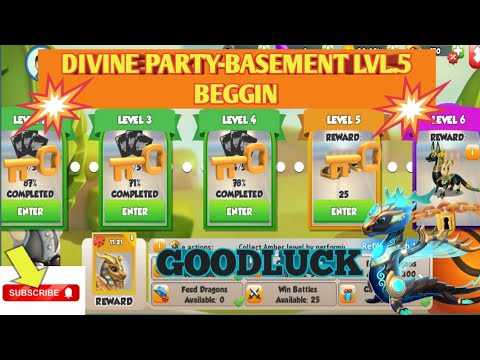 LVL.3 & 4 DIVINE PARTY-BASEMENT (CHAPTER 2) #DONE! || LVL.5 BEGGINS 😍| I FOUND KEY🔑| GOODLUCK |DML