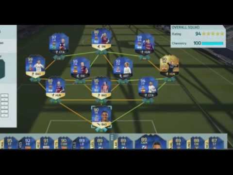 194 RATED DRAFT!!!!!! - 99.9% IMPOSSIBLE WORLD RECORD ATTEMPT - FIFA 16 192/193 RATING CHALLENGE!!!