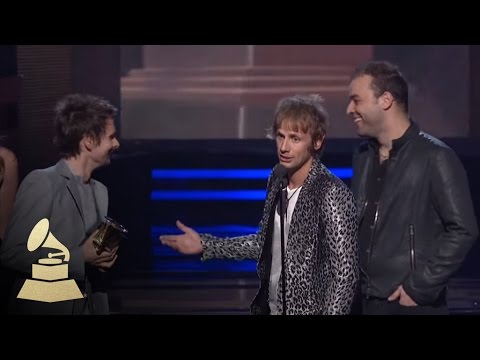 Muse accepting the GRAMMY for Best Rock Album at the 53rd GRAMMY Awards | GRAMMYs