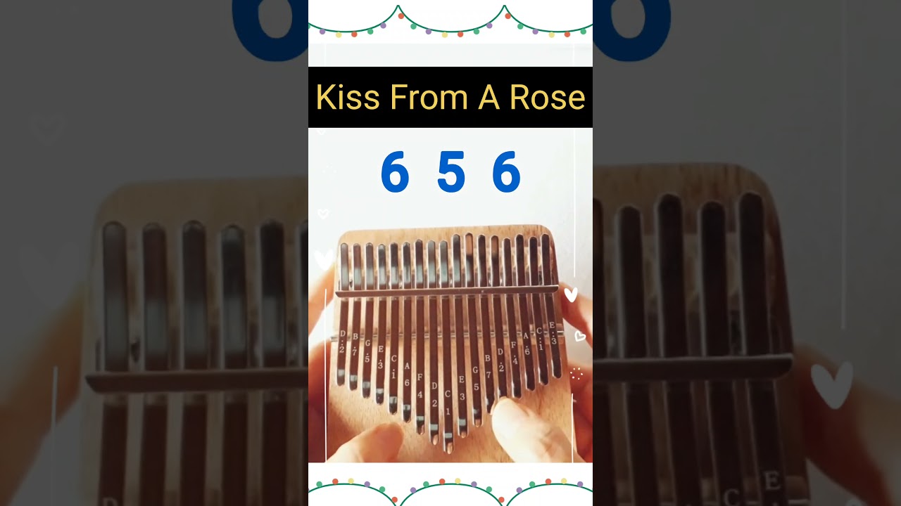 Kiss From A Rose - Seal (Kalimba Tutorial/Easy Tabs/Play-Along) #shorts