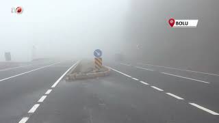 Bolu Dağı'nda Sis Etkili Oldu