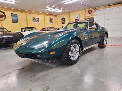 1974 Green Corvette 4spd For Sale Video