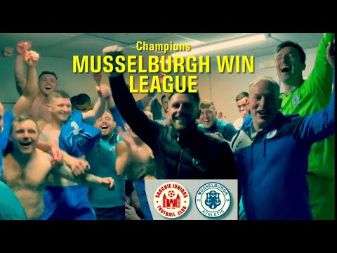Musselburgh Athletic’s title winning match v Sauchie Juniors FC.