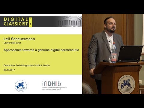 Digital Classicist Seminar Berlin (2017/2018) - Seminar 2 (Keynote)