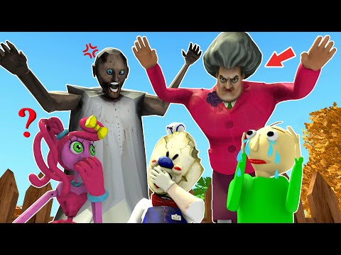 Granny vs Scary Teacher vs Baldi vs Ice Scream ► funny horror animation  (36 min funny episodes)