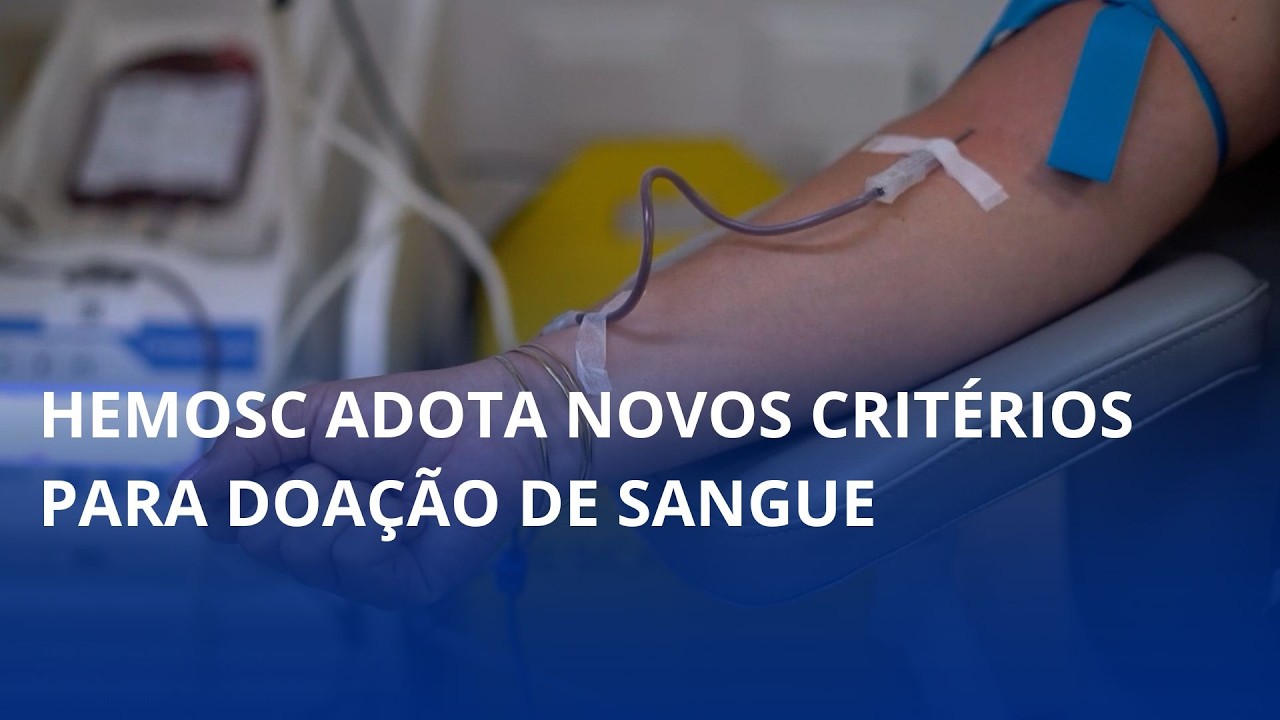 Hemosc adota novos critérios para doação de sangue