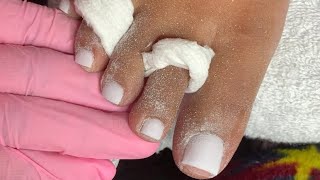 Acrylic toe tutorial | acrylic toes with no forms/ tips