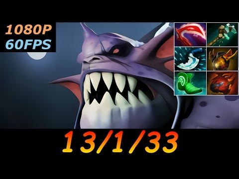 Dota 2 Slardar Pro 13/1/33 (Kills/Deaths/Assists) Top MMR 522 GPM Ranked Full Gameplay