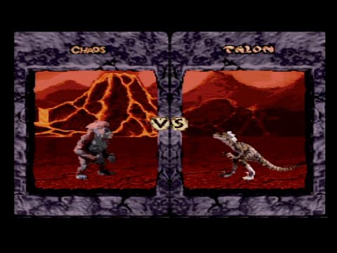 SNES Primal Rage: Chaos vs Talon [The Inferno / Two-Player]
