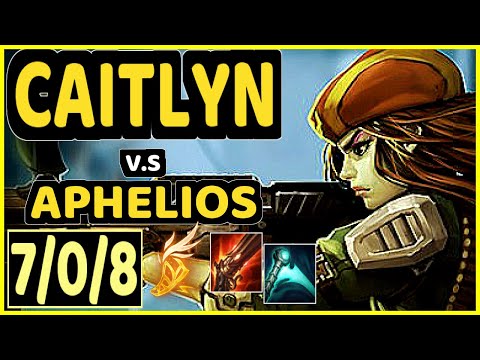 COMP (CAITLYN) vs APHELIOS - 7/0/8 KDA BOTTOM ADC CHALLENGER GAMEPLAY - EUW