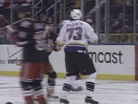 George Parros vs Trevor Gillies Dec 11, 2004