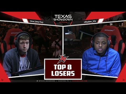 Texas Showdown 2018 | Circa|Joey Fury (Jack-7) vs. vShadow_20z (Claudio) | TWT Texas | Top 8 Losers