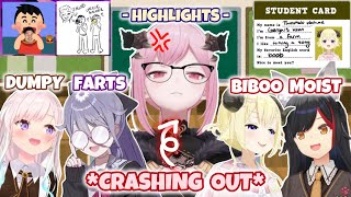 Calli’s CHAOTIC English Teaching Lesson with Biboo, Iofi, Mio and Watame【 HIGHLIGHTS 】