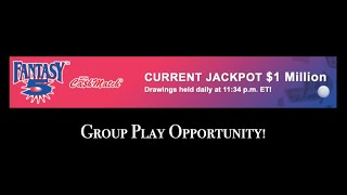 Fantasy 5:  $1 Million Top Prize - Georgia Lottery (July 29, 2020)