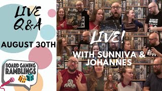 Live Q&A August 30th