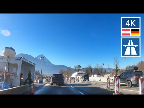 AUTOBAHN CROSSING THE BORDER TO GERMANY 🇩🇪 Salzburg to Germany