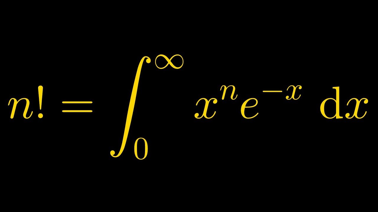 Proof of Euler's Integral Formula (Gamma Function)