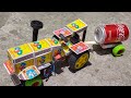 How To A Make Matchbox Tractor With Water Tanker At Home Diy Matchbox Tractor Trolley