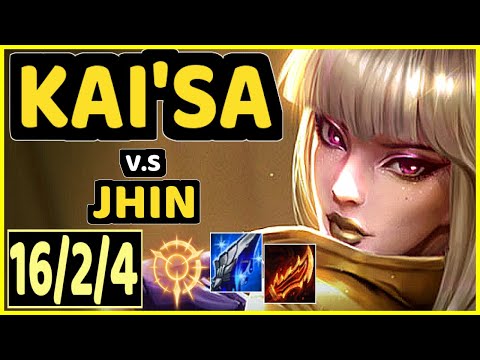 CROWNSHOT (KAI'SA) vs JHIN - 16/2/4 KDA BOTTOM ADC CHALLENGER GAMEPLAY - EUW