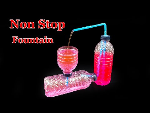 DIY Water Fountain Without Electricity At Home From Discarded Plastic Bottles