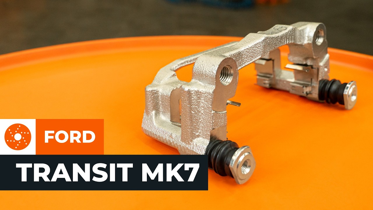 Jak vyměnit držák zadního brzdového třmene na autě Ford Transit Mk7 van – návod na výměnu