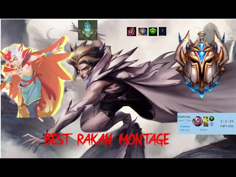 Rakan Montage, Runas #1 de Rakan S10 2020,Best Plays,El Mejor Rakan de Lan, Rakan Support,Fats-Combo