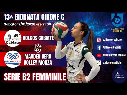 Dolcos Cabiate - Mauden Vero Volley (13^ giornata girone C Serie B2 femminile)