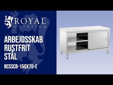Produktvideo - Stålskab - arbejdsskab - ECO - 150 x 70 cm - 600 kg - Royal Catering
