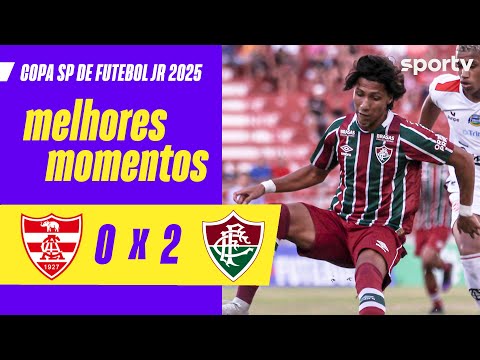 Gols e lances de Linense x Fluminense