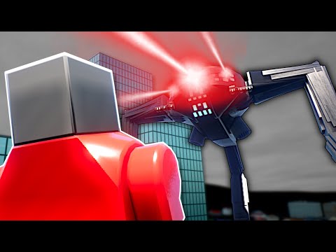 GIANT ALIEN TRIPOD SURVIVAL! - Brick Rigs Multiplayer Gameplay