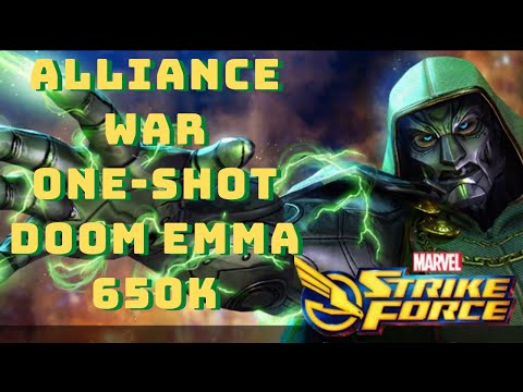 Doom Emmarauder ONE-SHOT in WAR, Punch Across 650K in Reactor Defense Down - Marvel Strike Force MSF
