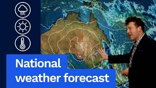 National Weather Forecast: Rain eases in the east but builds in the west