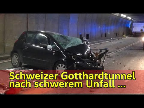 Schweizer Gotthardtunnel nach schwerem Unfall gesperrt