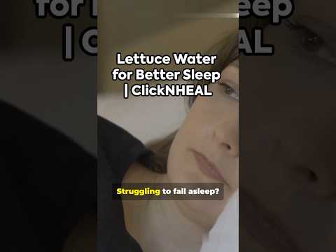 Lettuce Water for Better Sleep