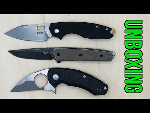 Knife Unboxing | CRKT Pilar 3 - CRKT Cinco - Brous Blades Silent Soldier