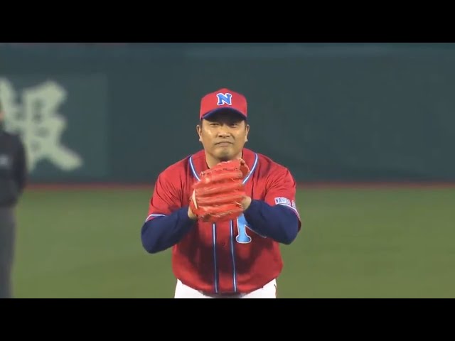 【始球式】レジェンド・山本昌さんが始球式に登板!! 2017/4/26 E-M